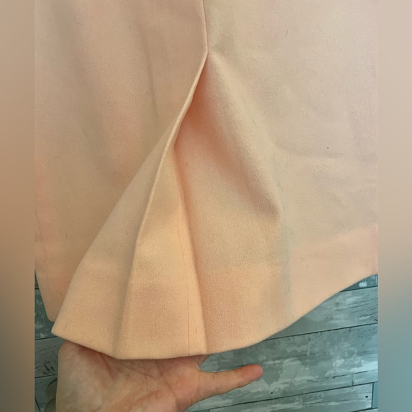 Vintage Retro 1960’s Mid Length Peach 100% Wool Skirt by a coordinate by Talbott - Picture 10 of 16